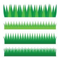 Green Grass Collection on a white background vector