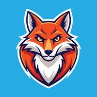 Fox Mascot Logo Design Fox Illustration vector