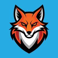 Fox Mascot Logo Design Fox Illustration vector