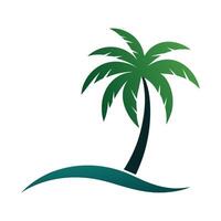 Palm Tree Illustration Palm Tree Logo Design vector