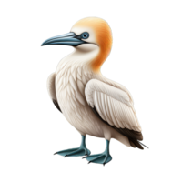 Gannet cartoon character on Transparent Background png