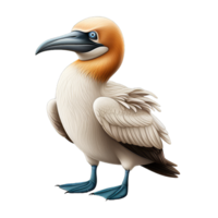 Gannet cartoon character on Transparent Background png