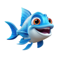 Dartfish cartoon character on Transparent Background png