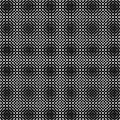 Geometric texture in the form of white concentric circles on a black background