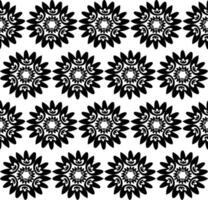 Original round black pattern on a white background vector