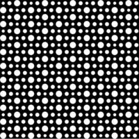 Geometric texture in the form of white circles on a black background vector