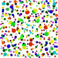 Abstract pattern in the form of multi-colored spots and circles on a white background vector
