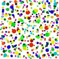 Abstract pattern in the form of multi-colored spots and circles on a white background vector