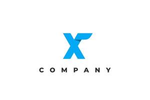 logo letter x modern business vector