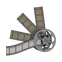 illustration of film roll vector