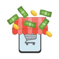 illustration of ecommerce vector