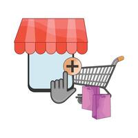 illustration of ecommerce vector