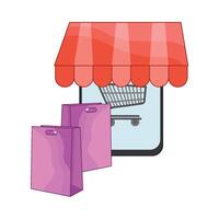 illustration of ecommerce vector