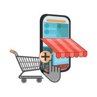 illustration of ecommerce vector