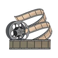 illustration of film roll vector