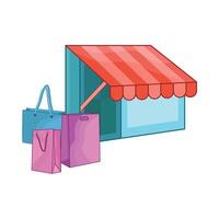 illustration of marketplace vector