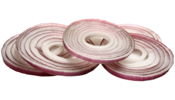 thin onion slices isolated png