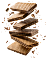 drijvend chocola wafel png