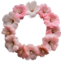 circulo marco de rosado Cereza flores png