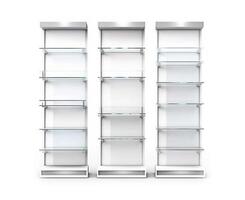 Two Shelves With Glass Shelves photo
