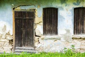 abandoned rural house in the Republic of Moldova, village life in Eastern Europe photo