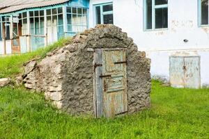 abandoned rural house in the Republic of Moldova, village life in Eastern Europe photo