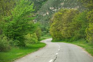 Landscape with beautiful nature in the village in the Republic of Moldova. Country life in Eastern Europe. photo