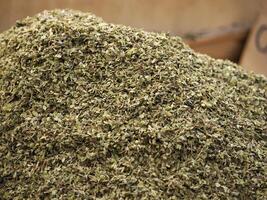 oregano in the local market in Ortigia island in province of Syracuse in Sicily photo