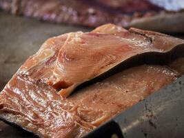 fresh swordfish seafood at Ortigia Syracuse sicily fish market Italy photo