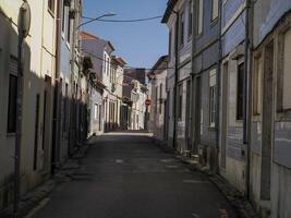 Aveiro pictoresque village street view, The Venice Of Portugal photo