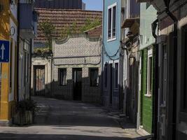 Aveiro pictoresque village street view, The Venice Of Portugal photo