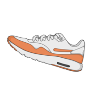 in esecuzione scarpe etichetta illustrazione png