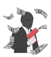 Money Maker Money Heist Sticker T shirt Illustration png