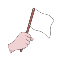 wit vlag sticker illustratie png
