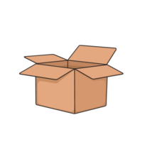 öffnen Box Aufkleber Illustration png