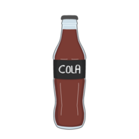 Bottle of Coke Sticker Illustration png