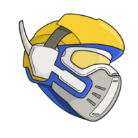 robot helm sticker t-shirt illustratie png