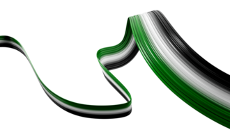 Palestina vlag lint, 3d illustratie png