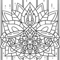 Diwali Candle Coloring Page for Kids vector