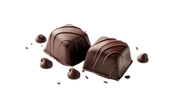 cioccolato barre, isolato oggetto, studio leggero su il trasparente sfondo, formato png