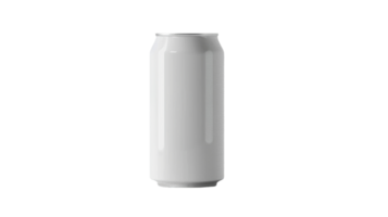 modern Weiß koozie auf können Attrappe, Lehrmodell, Simulation auf das transparent Hintergrund, Format png