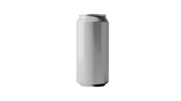 lustroso branco koozie apresentação em pode brincar em a transparente fundo, formato png