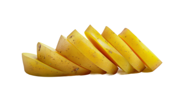 Crisp Sliced Potato on the transparent background, Format png