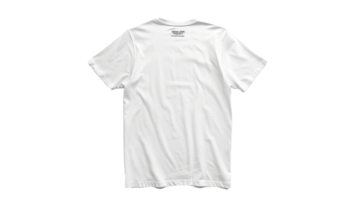 retour vue de plaine blanc chemise sur le transparent arrière-plan, format png