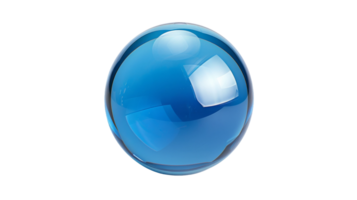 Sky Blue Sphere on the transparent background, Format png