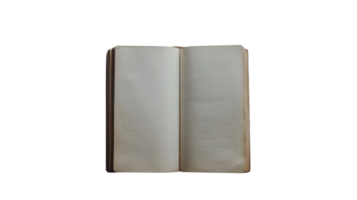 Minimalist Top View of Isolated Book on the transparent background, Format png