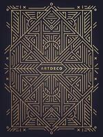 art deco frame, abstract geometric design template for luxury products. Linear ornament composition, vintage. Use for packaging, branding, decoration, etc. vector