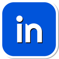 Linkedin icon ,isolated ,no background , png