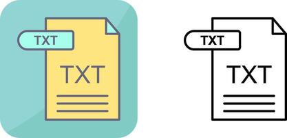 TXT Icon Design vector