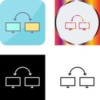 Unique Connected Systems Icon Design vector